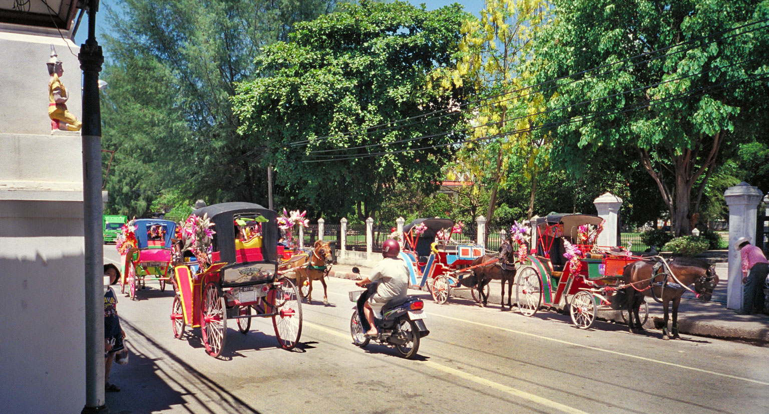 Lampang old town horse cart