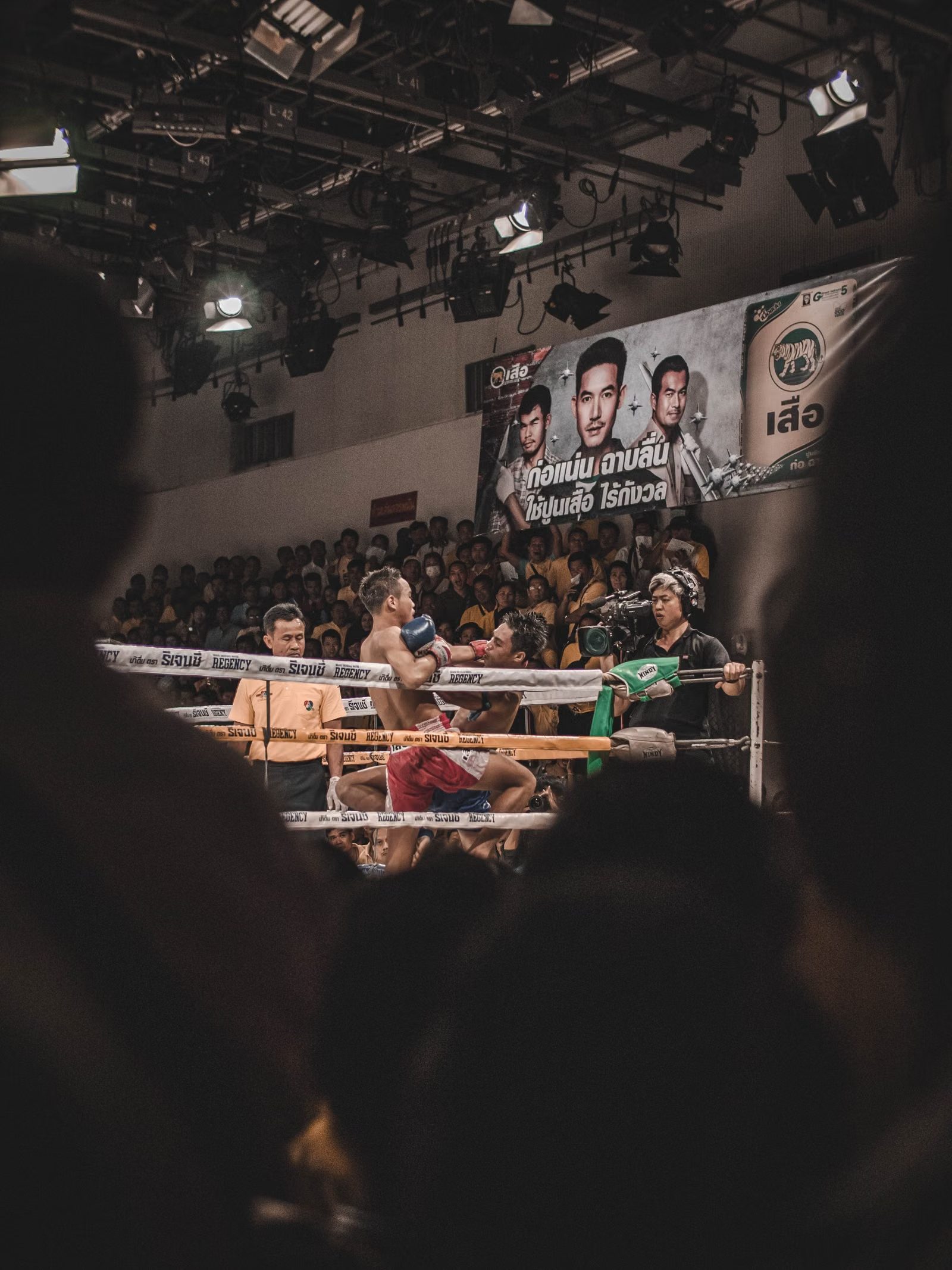 Ringside at the fights
