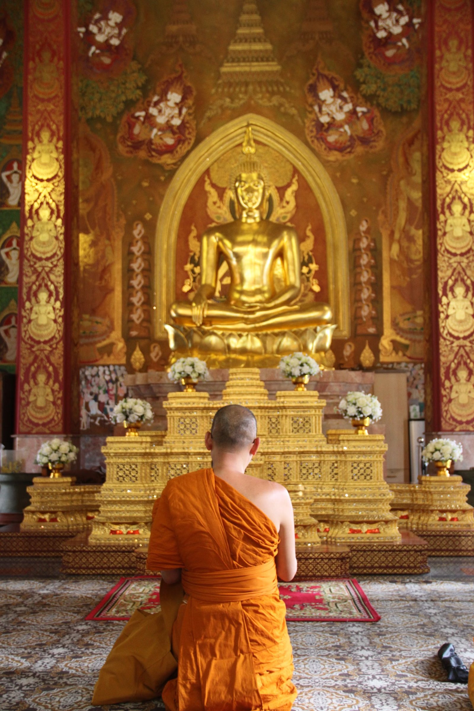 A meditation temple stay