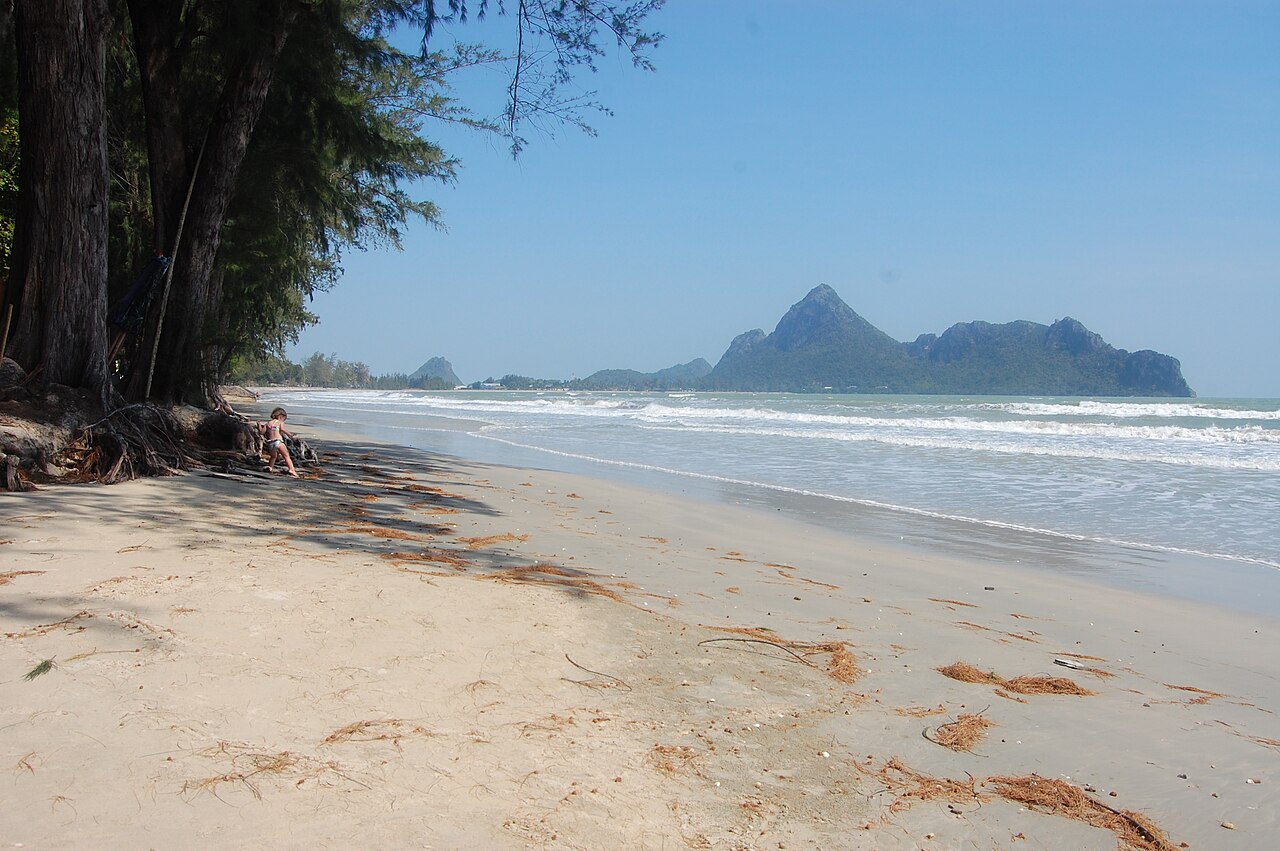 The crescent bay and headlands at Prachuap Khiri Khan