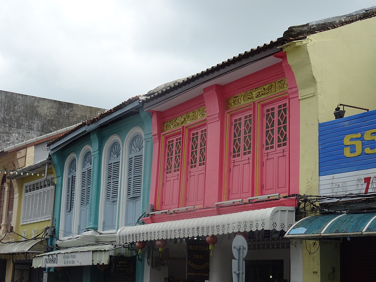 Old Phuket Town shophouses
