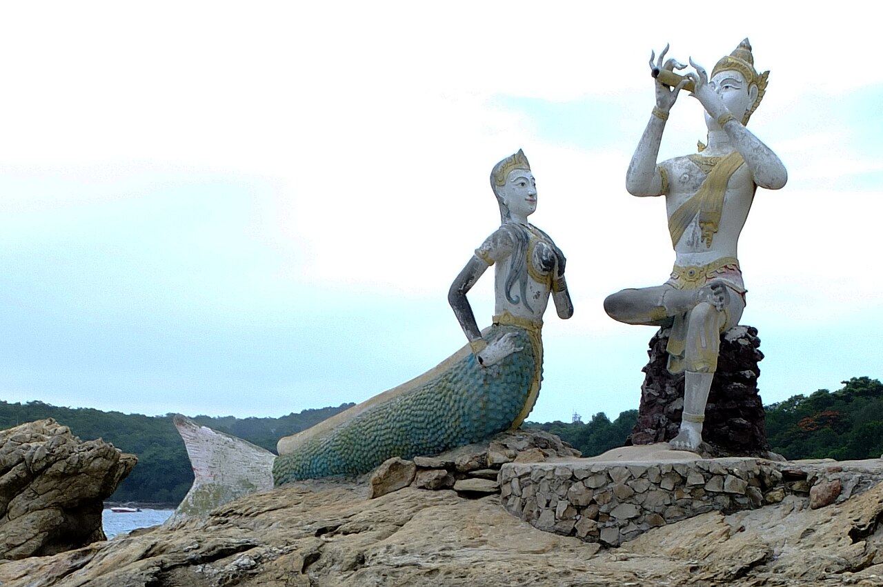 Phra Aphaimani mermaid statue