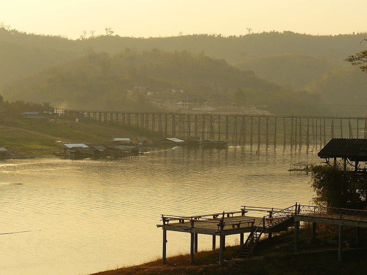 Mon bridge at Sangkhlaburi